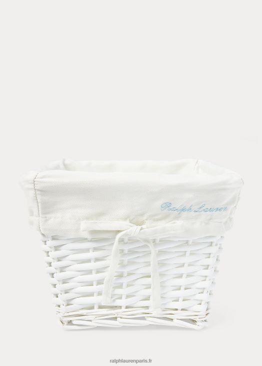 petit panier en osier 46T60T8100 bébé Ralph Lauren blanc