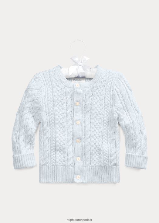 cardigan en coton à maille aran 46T60T8325 bébé Ralph Lauren