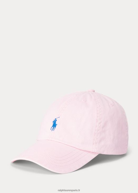 casquette chino en coton 46T60T6484 enfants Ralph Lauren rose carmel