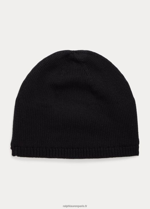 chapeau de coton 46T60T6540 enfants Ralph Lauren noir