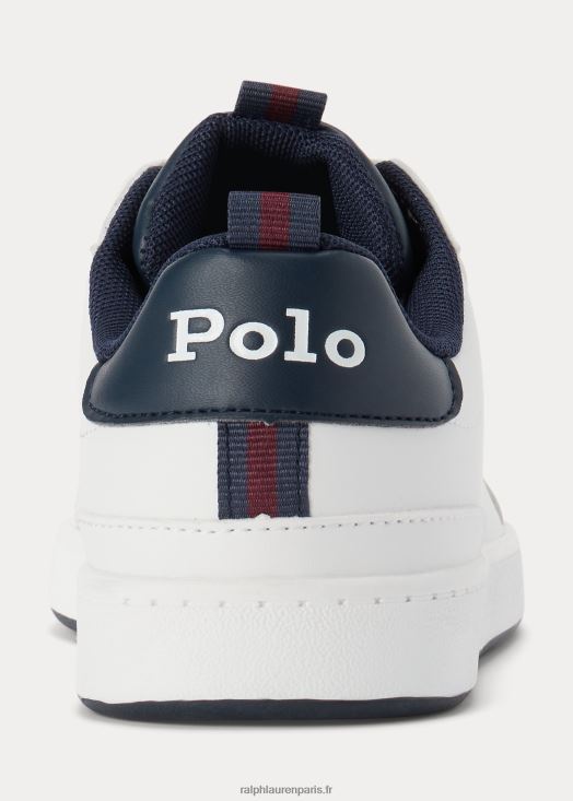 baskets polo bear en similicuir 46T60T6703 enfants Ralph Lauren