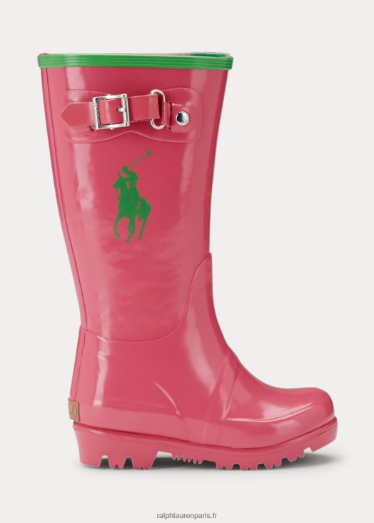 botte de pluie ralph 46T60T7273 enfants Ralph Lauren rose/vert