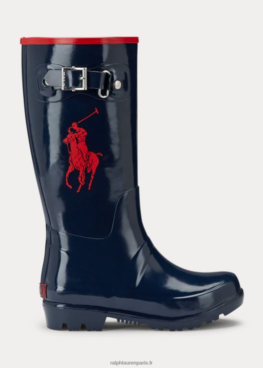 botte de pluie ralph 46T60T7304 enfants Ralph Lauren marine/rouge