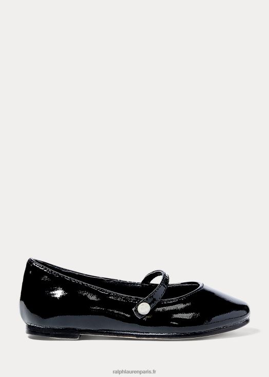 alyssa cuir mary jane 46T60T7270 enfants Ralph Lauren noir