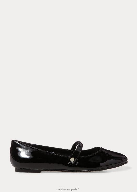 alyssa cuir mary jane 46T60T7289 enfants Ralph Lauren noir