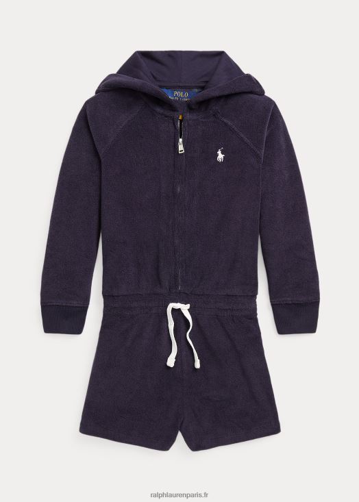 barboteuse à capuche 46T60T7451 enfants Ralph Lauren marine rl