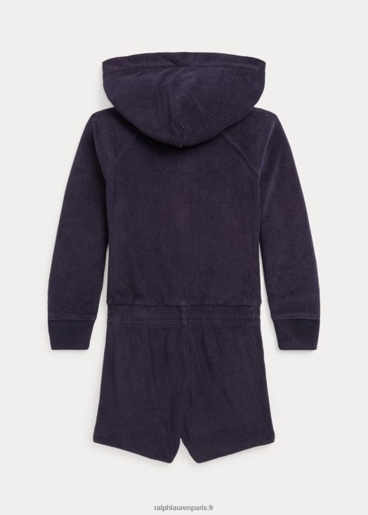 barboteuse à capuche 46T60T7451 enfants Ralph Lauren marine rl