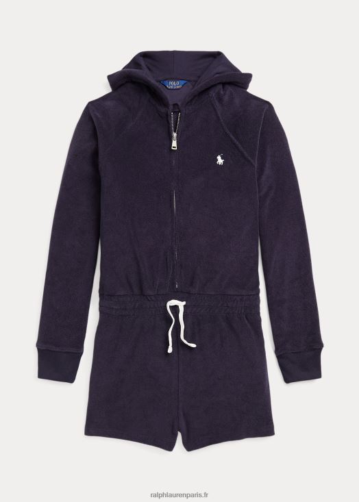 barboteuse à capuche 46T60T7604 enfants Ralph Lauren marine rl