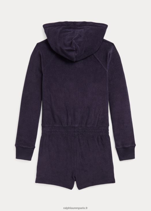 barboteuse à capuche 46T60T7604 enfants Ralph Lauren marine rl