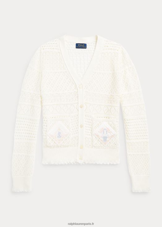 cardigan en coton pointelle 46T60T7062 enfants Ralph Lauren névis