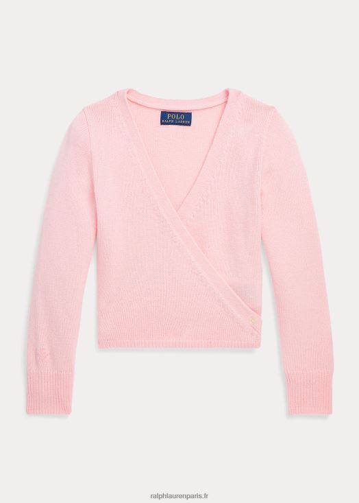 pull enveloppant 46T60T7461 enfants Ralph Lauren sable rose