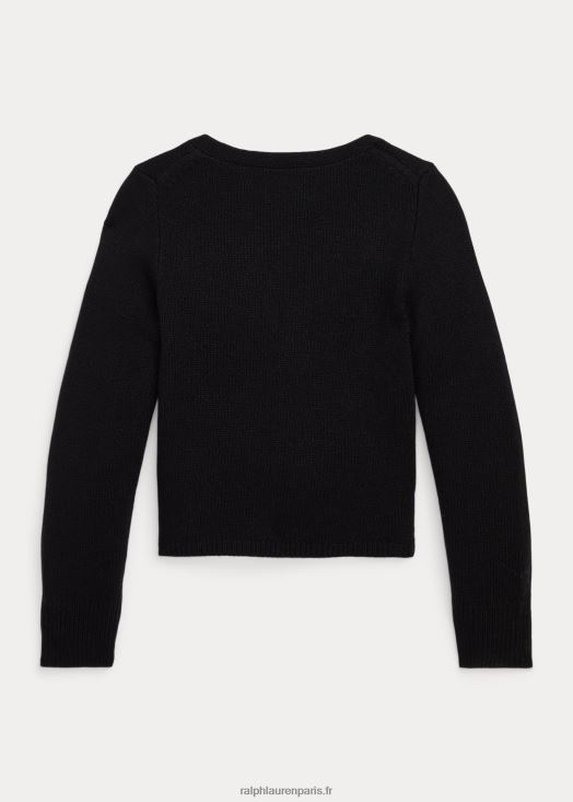 pull enveloppant 46T60T7462 enfants Ralph Lauren noir