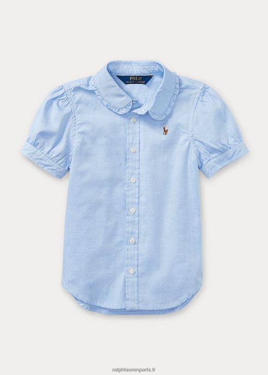 chemise oxford 46T60T6922 enfants Ralph Lauren bleu