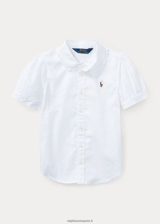 chemise oxford 46T60T6923 enfants Ralph Lauren blanc