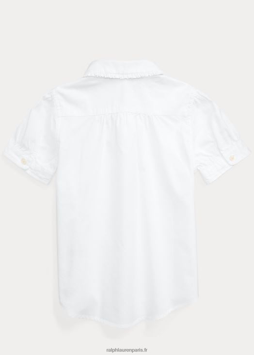 chemise oxford 46T60T6923 enfants Ralph Lauren blanc