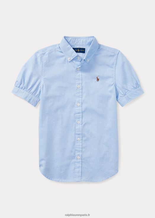 chemise oxford 46T60T7239 enfants Ralph Lauren bleu