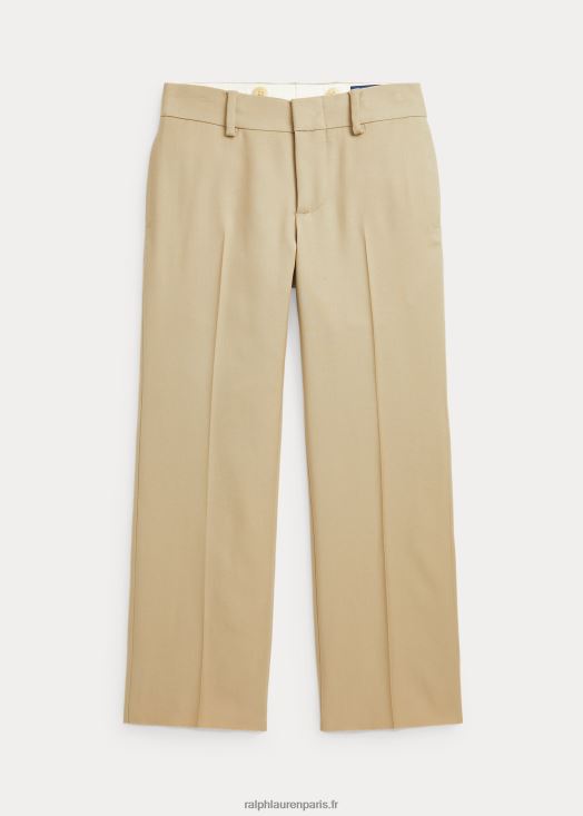 pantalon en sergé de laine 46T60T5870 enfants Ralph Lauren bronzer