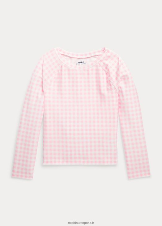 rash guard vichy 46T60T6866 enfants Ralph Lauren rose carmel