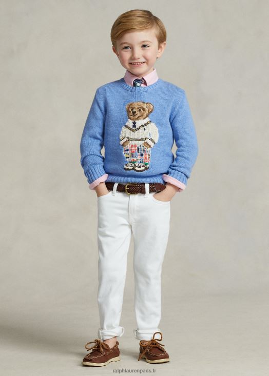 jean slim stretch sullivan 46T60T5621 enfants Ralph Lauren cohen blanc