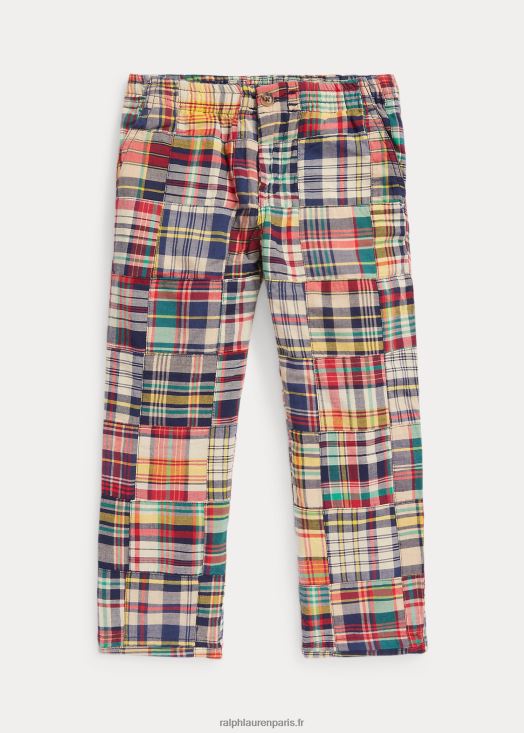 pantalon madras patchwork polo prepster 46T60T6481 enfants Ralph Lauren