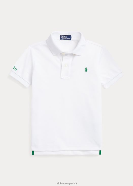 le polo de la terre 46T60T5848 enfants Ralph Lauren blanc