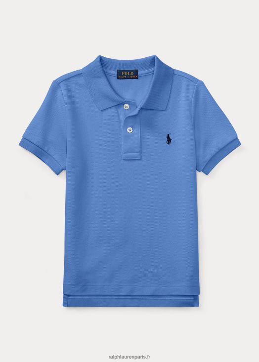 le polo iconique en maille 46T60T5677 enfants Ralph Lauren bleu