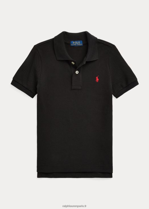 le polo iconique en maille 46T60T5692 enfants Ralph Lauren noir