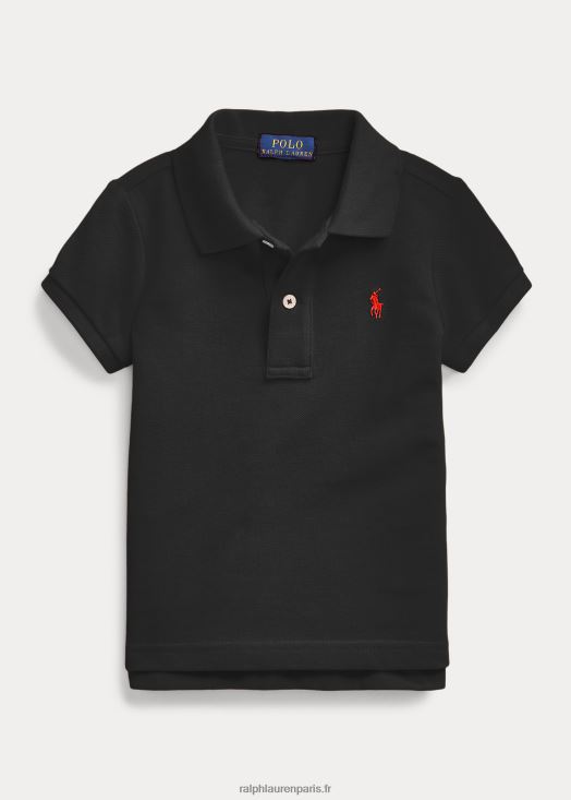 polo en maille de coton 46T60T6736 enfants Ralph Lauren noir