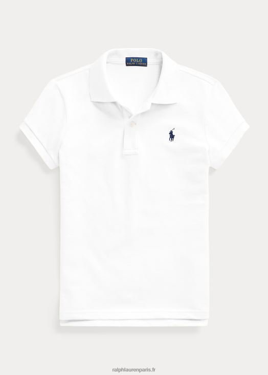 polo en maille de coton 46T60T6995 enfants Ralph Lauren blanc