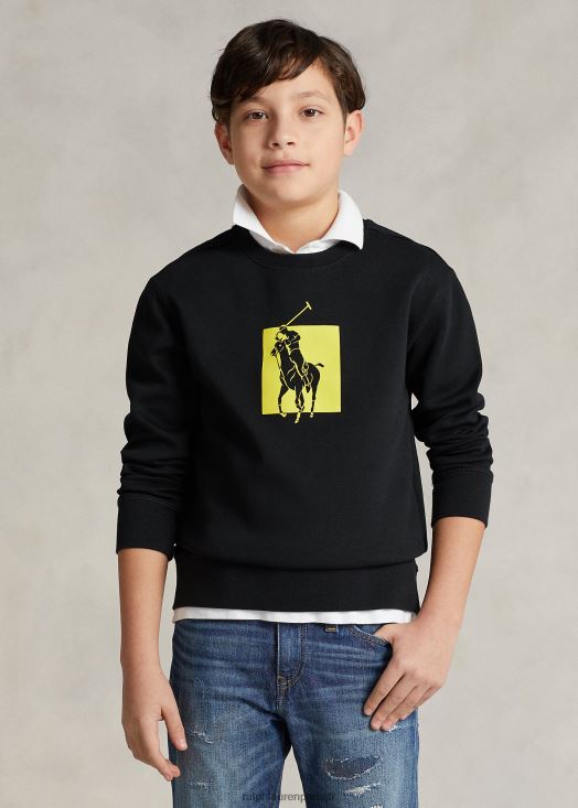 sweat à logo big pony 46T60T5973 enfants Ralph Lauren noir