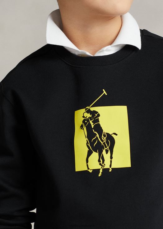 sweat à logo big pony 46T60T5973 enfants Ralph Lauren noir