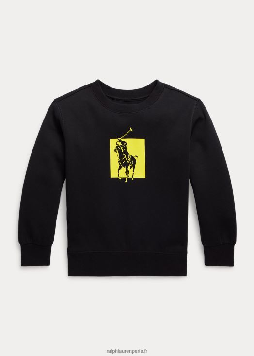 sweat à logo big pony 46T60T9791 enfants Ralph Lauren noir