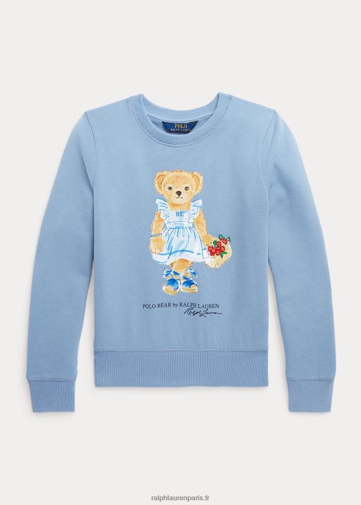 sweat polaire ours polo 46T60T7054 enfants Ralph Lauren canal bleu