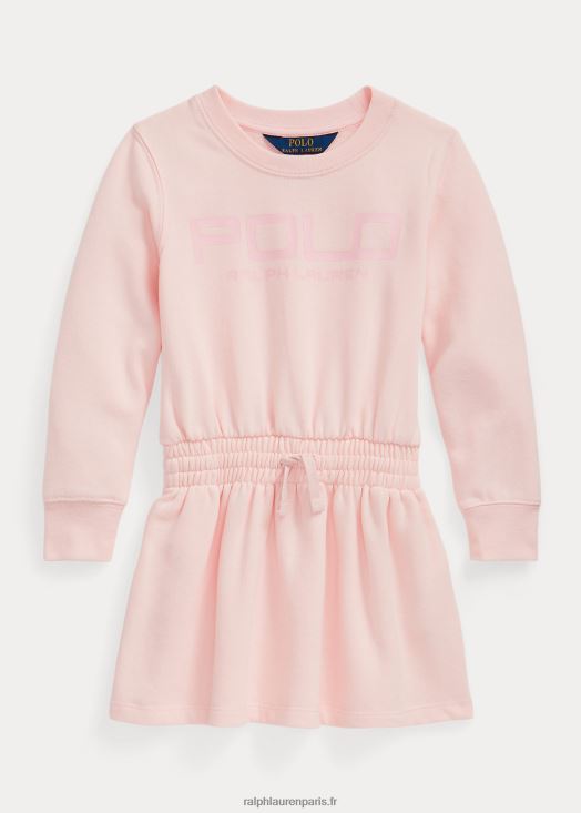 robe en molleton à logo 46T60T7432 enfants Ralph Lauren rose acacia