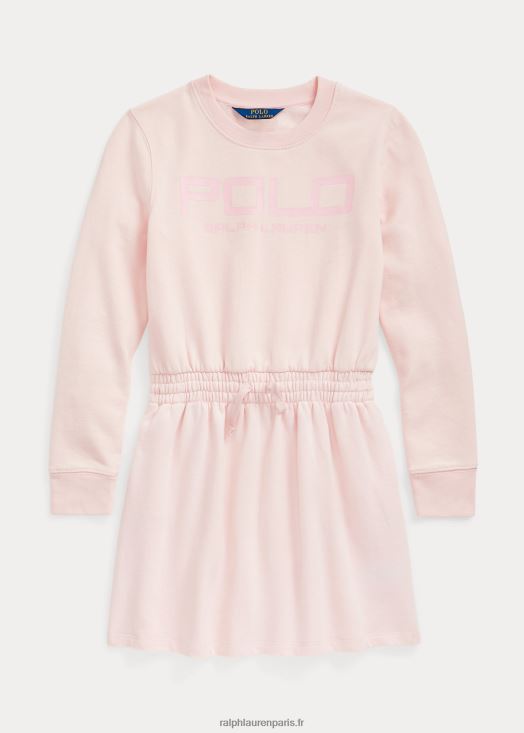 robe en molleton à logo 46T60T7589 enfants Ralph Lauren rose acacia