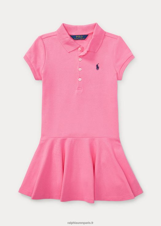 robe polo à manches courtes 46T60T6941 enfants Ralph Lauren rose