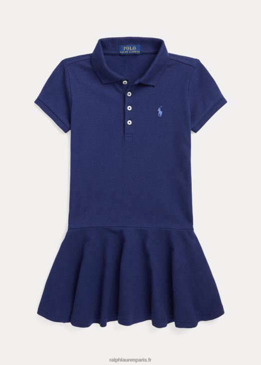 robe polo à manches courtes 46T60T9977 enfants Ralph Lauren marine