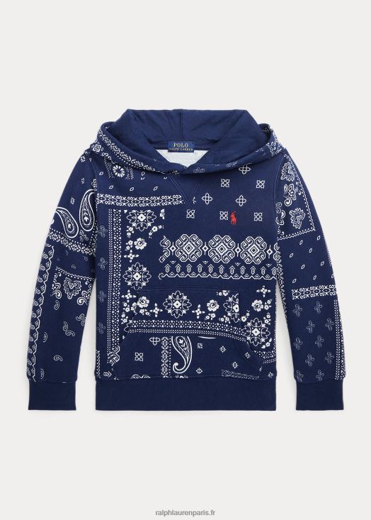 sweat à capuche à imprimé bandana 46T60T9902 enfants Ralph Lauren imprimé bandana