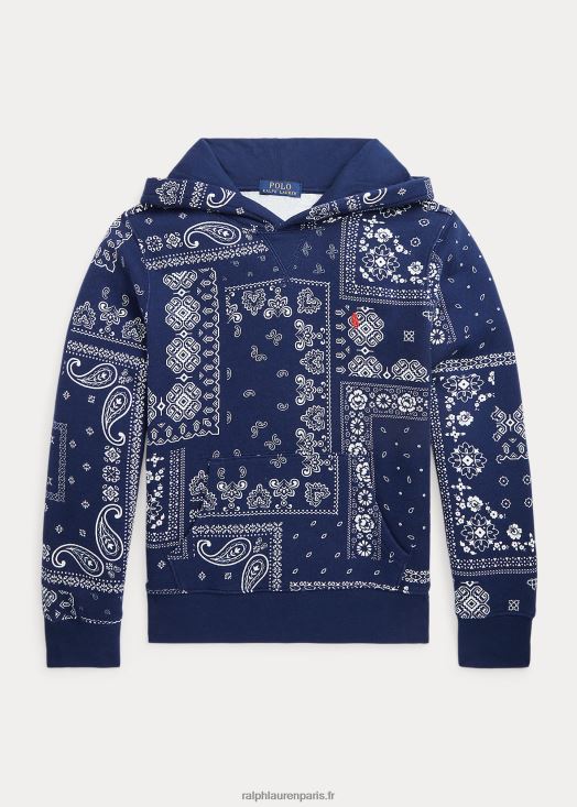 sweat à capuche à imprimé bandana 46T60T9922 enfants Ralph Lauren imprimé bandana