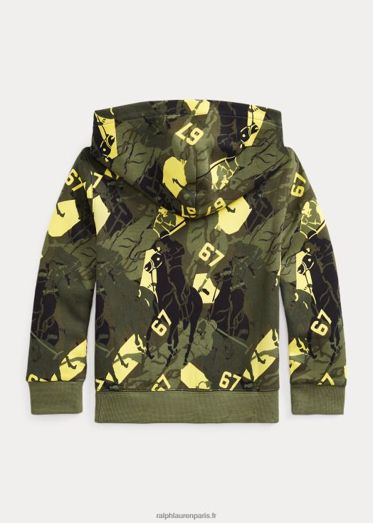 sweat à capuche à logo 46T60T9801 enfants Ralph Lauren camouflage sommet