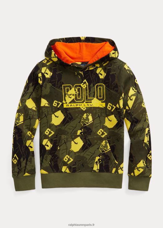 sweat à capuche à logo 46T60T9828 enfants Ralph Lauren camouflage sommet