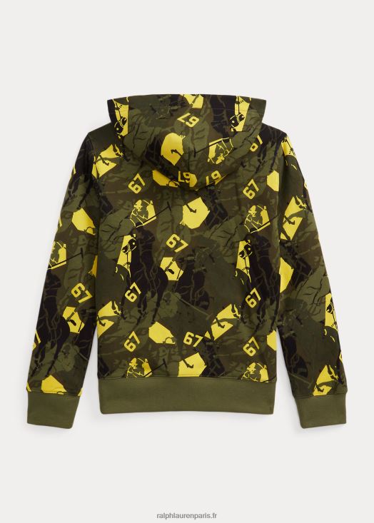 sweat à capuche à logo 46T60T9828 enfants Ralph Lauren camouflage sommet