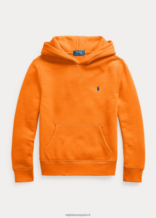 sweat à capuche polaire 46T60T6203 enfants Ralph Lauren station orange