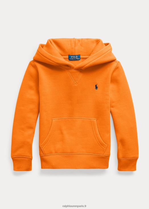 sweat à capuche polaire 46T60T6486 enfants Ralph Lauren station orange