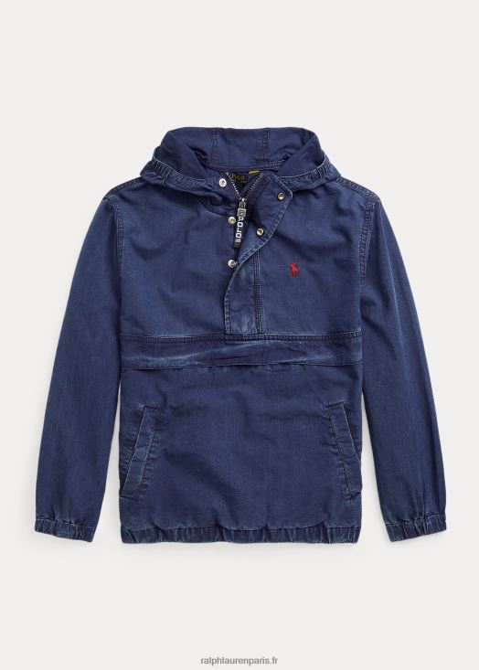 veste en jean à capuche 46T60T9928 enfants Ralph Lauren lavage spencer