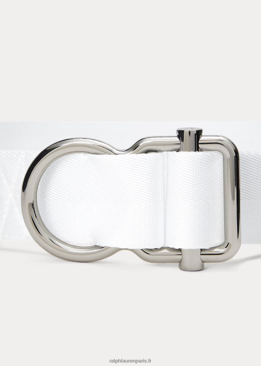 ceinture à chevrons 46T60T4951 femmes Ralph Lauren blanc