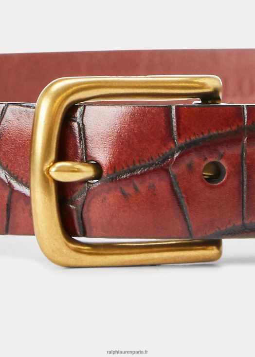 ceinture à effet peau de crocodile 46T60T9739 femmes Ralph Lauren