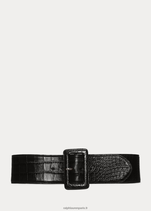 ceinture en alligator à boucle trench 46T60T5480 femmes Ralph Lauren