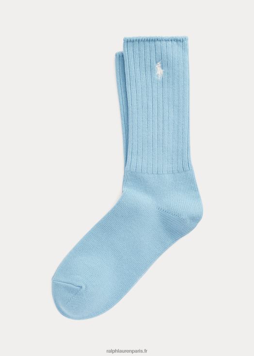 équipage chaussettes 46T60T5552 femmes Ralph Lauren bleu doux