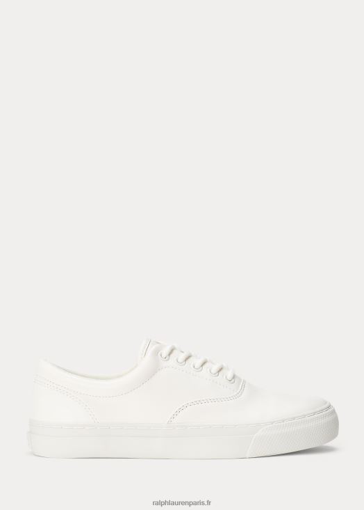 baskets en cuir bryn 46T60T5111 femmes Ralph Lauren blanc